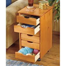 6 Drawer Wood Storage On Wheels Walmart Com Wood Storage Furniture Rolling Storage