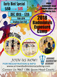 Badminton kids will help you to know the importance of playing badminton. Badminton Exposure Camp Tickikids Singapore