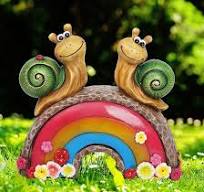 Amazon.com: UDDDSR Solar Garden Snail Statue, Snails on ...