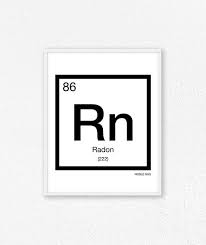 86 Radon Periodic Table Element Periodic Table Of Elements Science Poster Digital Design Periodic Table