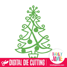 You can make a pvc pipe christmas tree and insert ornaments inside, make it of a wooden frame and cover it with evergreen garlands. Whimsical Christmas Tree Totallyjamie Svg Cut Files Graphic Sets Clip Arts