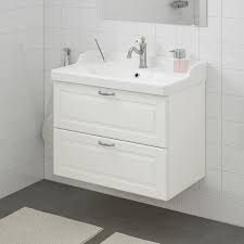 Godmorgon Rattviken Sink Cabinet With 2 Drawers Kasjon White Hamnskar Faucet 32 1 4x19 1 4x26 3 4 Ikea Ikea Godmorgon Small Bathroom Decor Sink Cabinet
