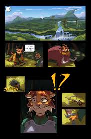 Page 1 of a web comic Im creating called Reuna Isles. Its about step  sisters who hunt monsters. Theres going to be magic, mystery and pirates  :D : rfurry