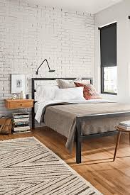 Contemporary Steel Bed Black Bed Frame Simple Bed Frame Modern Bedroom Furniture