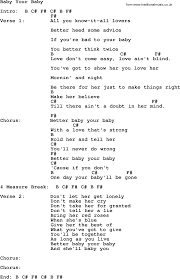 Baby Your Baby By George Strait Lyrics And Chords
