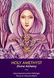 Daily Angel Oracle Card Holy Amethyst From The Keepers Of The Light Oracle Card Deck By Kyle Gray Artwork By Angel Tarot Cards Free Tarot Cards Angel Tarot