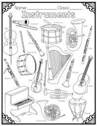 More than 14,000 coloring pages. Instrument Coloring Pages Worksheets Teaching Resources Tpt