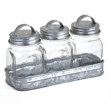 Useful and visually appealing for your bathroom countertop. Farmhouse Kitchen Canisters Target