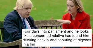Scientists are clear we have severed the link between infection and serious disease and death his scientific adviser sir patrick vallance said on monday: Just 19 Funny Captions To Go With This Picture Of Boris Johnson And Laura Kuenssberg The Poke