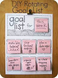 Diy Rotating Goal List | Popsugar Smart Living