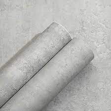 Light grey concrete with specs of pebbles and gravel featuring various colors throughout. 3d Textured Light Grey Concrete Wallpaper Peel And Stick Vinyl Cement Concrete Contact Paper For Walls Kitchen Cabinets Countertop Table Shelves Removable 15 7x117 Inches Buy Online At Best Price In Uae