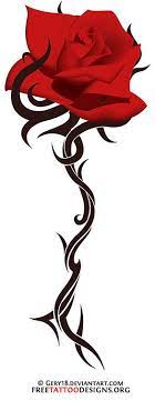 Tribal Rose Tattoo Design Tribal Rose Tribal Rose Tattoos Tattoos