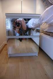 mirror bedside table feat malm minde ikea hackers diy mirrored furniture gun hideaway