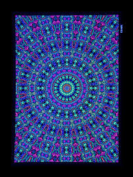 I love this seller, her designs are so beautiful and easy to work with, purchased item: Psywork Schwarzlicht Stoffposter Neon Yoga Mandala Green 0 5x0 7m