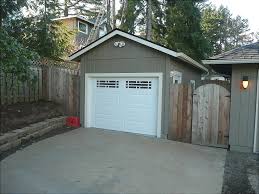 Our 7 pitch roof is perfect for vehicle storage, or workshop. Lake Oswego Low Roof High Ceiling Garage Portland Garage Builders