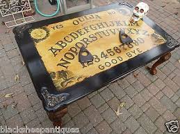 Ouija Board Coffee Table Sofa Spirit Office Planchette Coasters Ball Claw Feet In Home Garden Furniture Tables Eba Ouija Table Repurposed Furniture Ouija