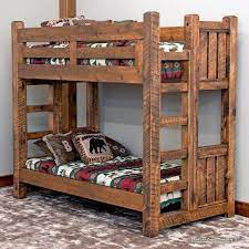 sawmill rough sawn timber bunk bed rustic bunk beds wood bunk beds diy bunk bed