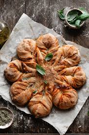 Arrange the layer of pizza slices or discs in the prepared bread loaf pan (horizontally) and top with ⅓ of the remaining mozzarella. Stuffed Pizza Bread Recipe The Perfect Pull Apart Bread