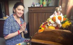 Image result for Ganpati Bappa at stars homes