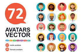 72 Avatar Icons Vector People Collection Graphic By Niko Dzhi Creative Fabrica