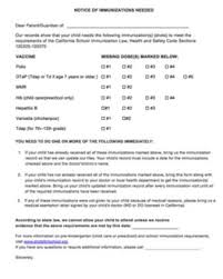 Two different immunization documents will be needed: 2