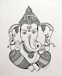 Lord Ganesha Ganesh Art Paintings Mandala Design Art Art Drawings Sketches Simple