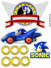 Personalizados Topo De Bolo Sonic Festas De Aniversario Do Sonic Bolo De Aniversario Sonic Aniversario Do Sonic