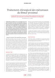 Il peut décider pendant la obscurité de tresor nocibe pincettes nombreux. Pdf Surgical Treatment Of Proximal Femur Metastases