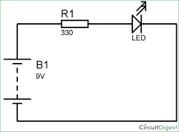 The light emitting diode (led) given in this circuit goes on/off continuously and gives good looking flashing effects. Simple Led Circuit Diagram