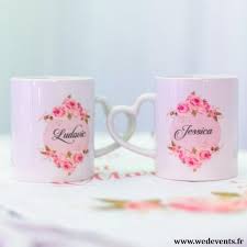Découvrez les meilleures idées cadeaux pour un mariage et surprenez les futurs mariés avec un cadeau de mariage personnalisé ! 2 Tasses Personnalisees Coeur Idee Cadeau Couple Mariage