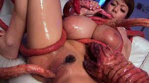 Hitomi Tanaka Smothered in Tentacles  Xozilla.com