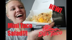 Del Taco New Mini Taco Salad Review Youtube