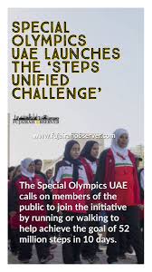 Special Olympics Uae Launches The Steps Unified Challenge In 2020 Special Olympics Olympics Challenges