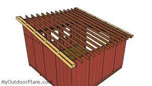 If you don't, water can be blown back onto the side of the shed and run down the exterior walls. 16x16 Lean To Shed Roof Plans Myoutdoorplans Free Woodworking Plans And Projects Diy Shed Wooden Playhouse Pergol Lean To Roof Diy Shed Wooden Playhouse