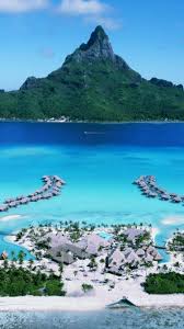 Download Wallpaper 750x13bora Bora Huts Resort Island Iphone Bora Bora Resort Island