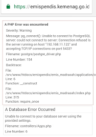 Semenjak diberlakukannya sistem emis pendis online maka setiap operator madrasah harus daftar untuk menjadi member emis pendis. Kenapa Emis A Php Error Was Encountered Ternyata Ini Jawabannya Guru Jugan