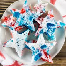 Prepare white cake mix according to package directions, baking in a greased 9×13 pan. Red White And Blue Stained Glass Jello Cooking With Carlee