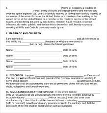 Different states have different rules and regulations. Free 8 Sample Last Will And Testament Forms In Pdf