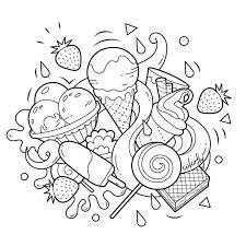 Click the download button to view the full image of sweet. Colorfly Freebie Its Time For Some Sweet Treat Enjoy The Icecream And Waffle By Coloring Them Up You Cute Doodle Art Cute Coloring Pages Coloring Pages