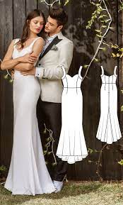 Burda Mar 2017 110 Http Www Burdastyle Com Pattern Store Patterns Trumpet Gown 0320 Wedding Dress Sewing Patterns Evening Gown Pattern Wedding Gown Patterns