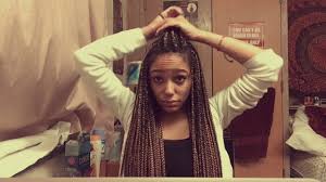 They've been around long before black twitter coined terms like #naturalhair , #bigchop or #locmethod. Six Styles For Long Box Braids Crowned In Curls