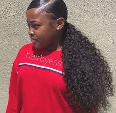 Rabake Straight Body Deep Loose Wave Brazilian Hair Weave Bundles 100 Human Hair Non R In 2020 Side Ponytail Hairstyles Hair Ponytail Styles Weave Ponytail Hairstyles