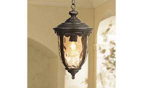 The piece features a handsome traditional look, an ornate floral finial accent and. Bellagio European Outdoor Ceiling Light Hanging Bronze Brown 18 Champagne Hammered Glass Damp Rated For Exterior House Porch Patio Outside Deck Garage Front Door Garden Home John Timberland Pendant Porch