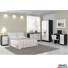 احدث صور ديكورات غرف نوم شبابية باللون الابيض في اسود للبيت العصري 2016