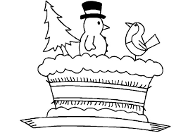 Christmas Cake Coloring Pages Best Place To Color