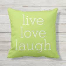 Live Love Laugh Minimalist Lime Green Outdoor Pillow Zazzle Com In 2020 Green Outdoor Pillows Outdoor Pillows Pretty Pillow