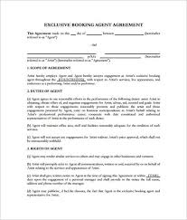 8 Booking Agent Contract Templates Free Word Pdf Documents Download Marketing Plan Template Rental Agreement Templates Artist Management