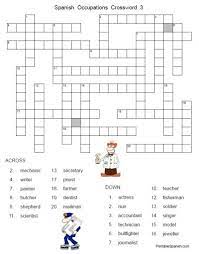 Find a crossword to solve, print or share. Occupations In Spanish Crossword Puzzle Answer Key Free From Printablespanish Com Spanish Learning Activities Spanish Classroom Activities Learning Spanish