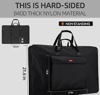 Nicpro Upgrade Art Portfolio Bag 20 x 26 Inches Waterproof Nylon Artist  Carrying Bag Hard Sided Sturdy with Shoulder Strap,Storage Case for Artwork  ...