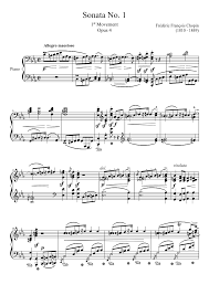 Sonata No 1 1st Movement Sheet Music For Piano Solo Musescore Com